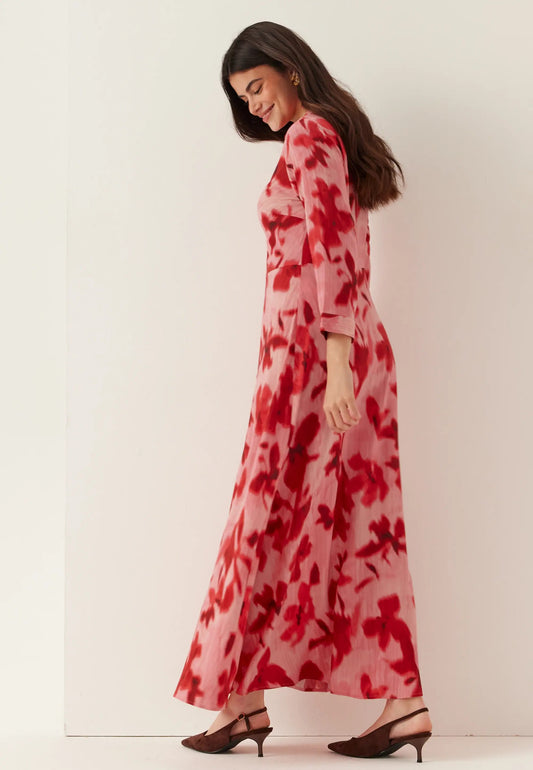 Anyuli Vestido Largo con Botones