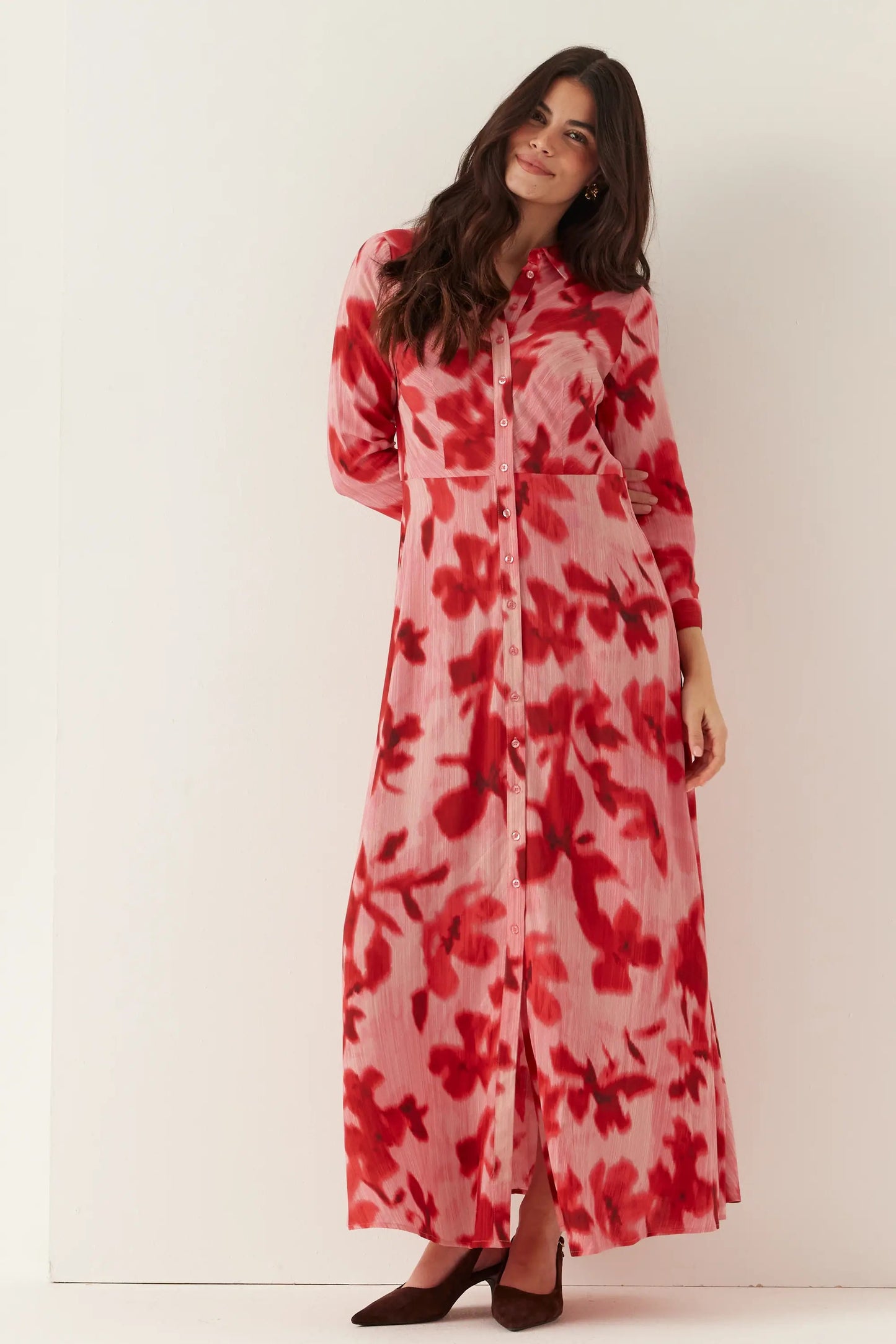 Anyuli Vestido Largo con Botones